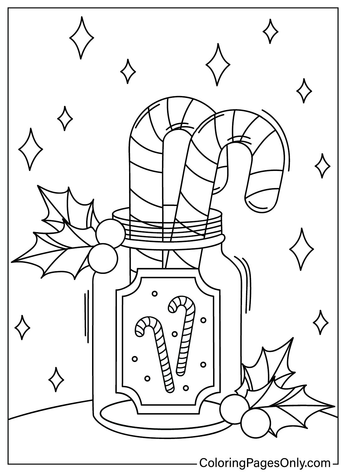 Hot Chocolate Candy Candy Cane Christmas Printables