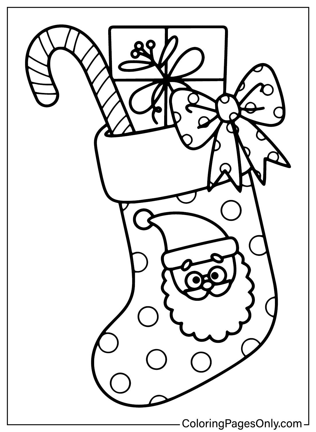 Free Christmas Stocking Coloring Pages Free Christmas Stocking Coloring Pages
