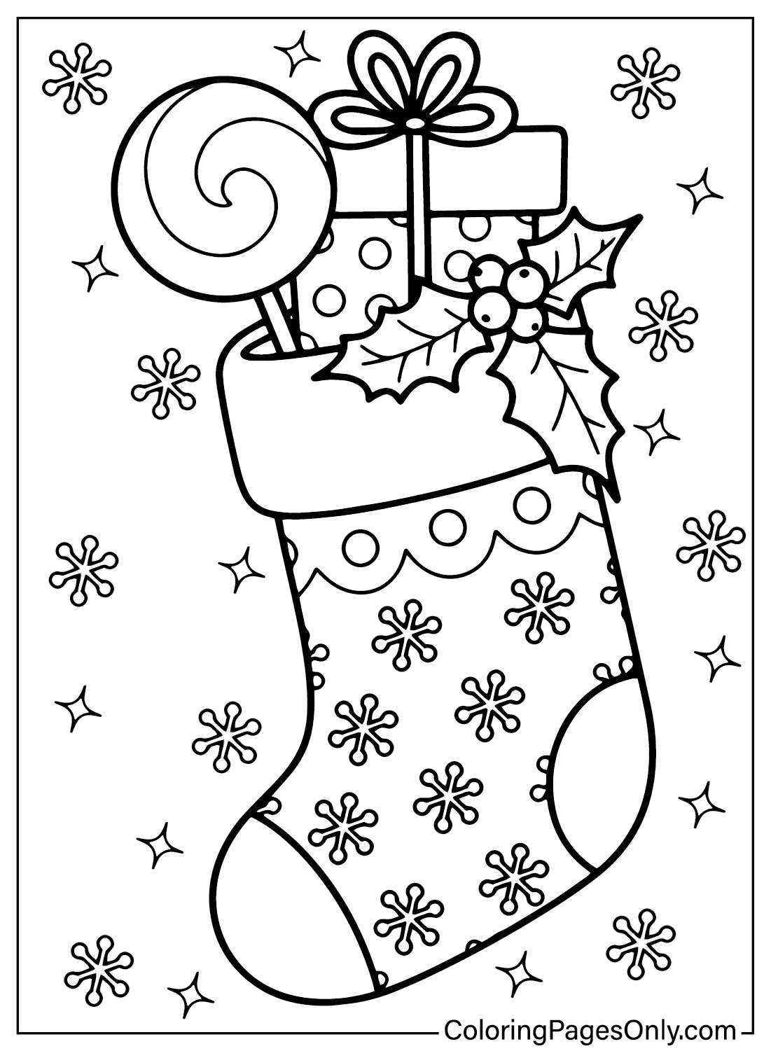 Free Coloring Pages Of Christmas Stockings Free Coloring Pages Of Christmas Stockings