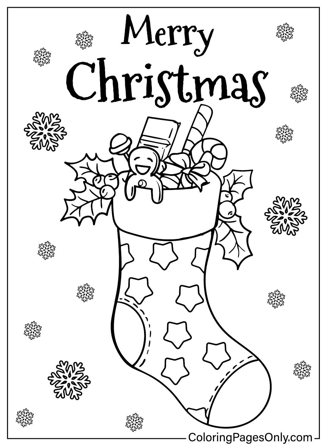 Imagens de meias de Natal para colorir de meias de Natal