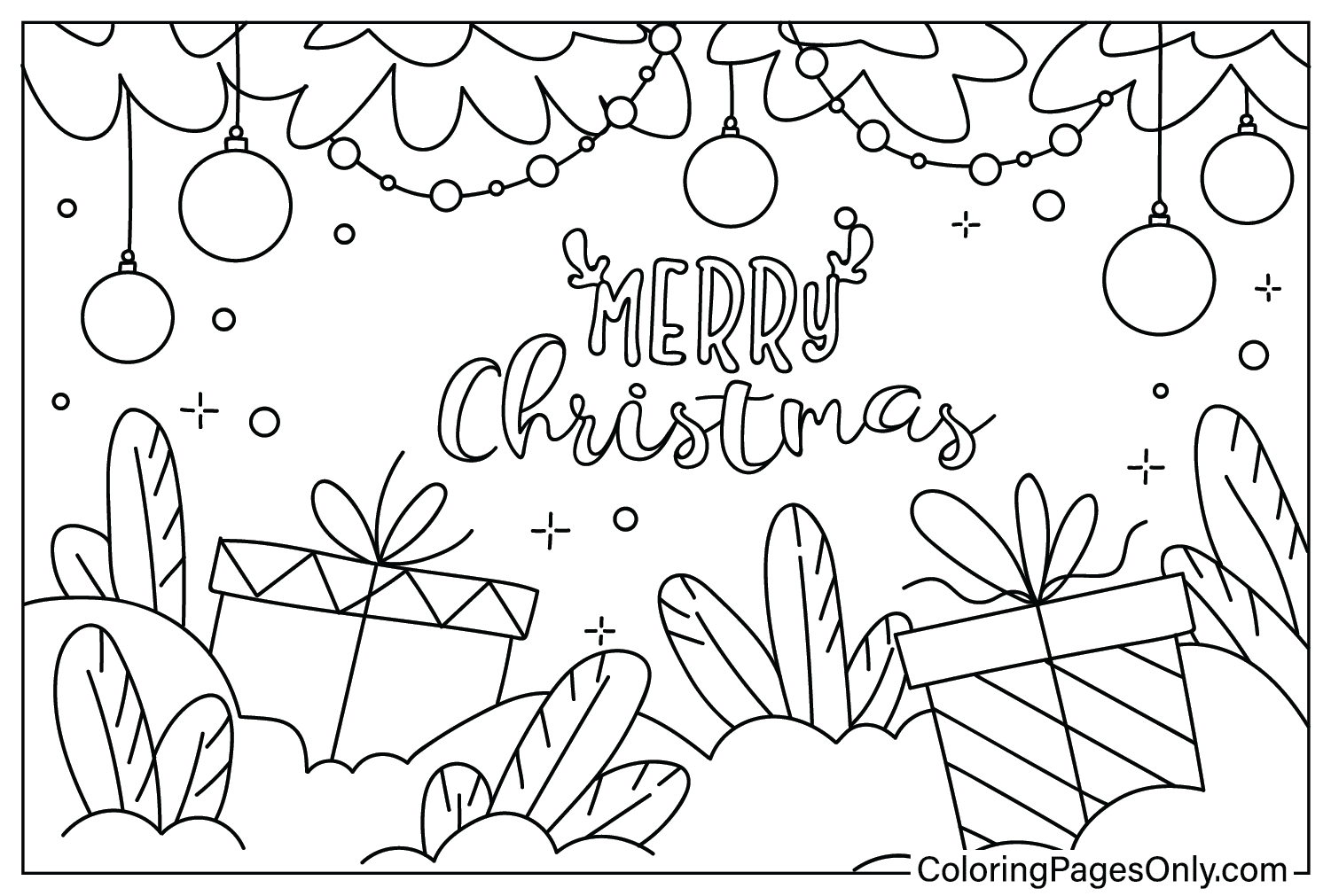 Coloriage de papier peint de Noël PDF à partir de papier peint de Noël