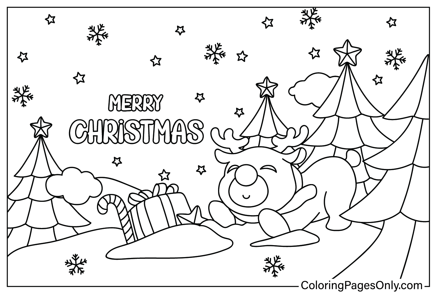 Christmas Wallpaper Coloring Page from Christmas Wallpaper