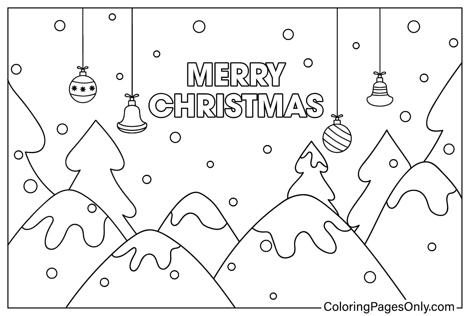 Christmas Wallpaper Coloring Pages to for Kids from Christmas Wallpaper