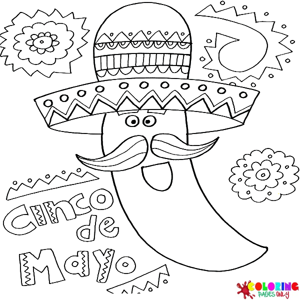 Disegni da colorare di Cinco De Mayo