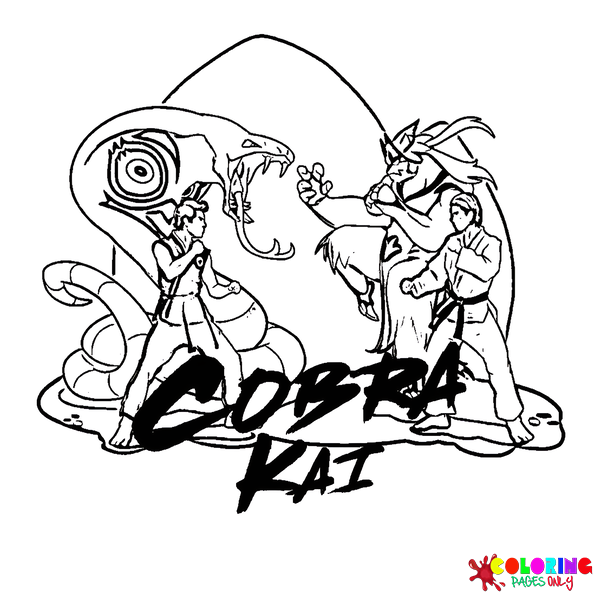 Disegni da colorare Cobra Kai