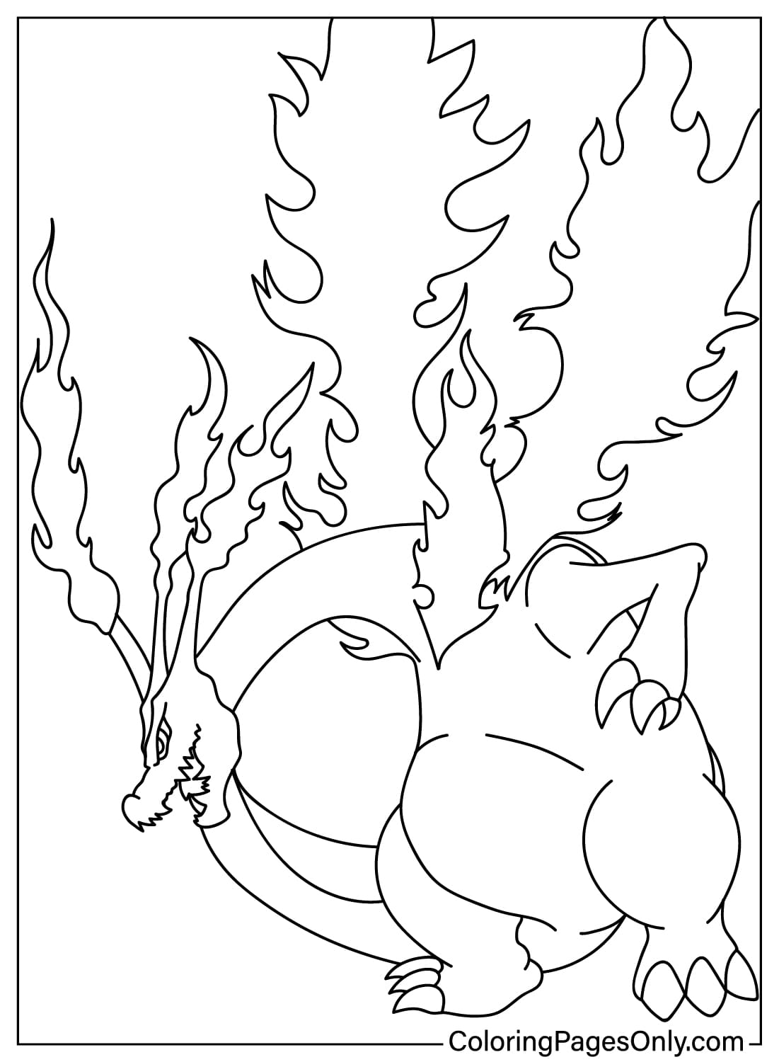 Coloring Page Charizard