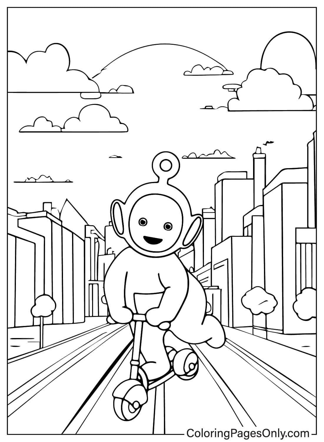 Coloring Page Free Po from Teletubbies - WildBrain