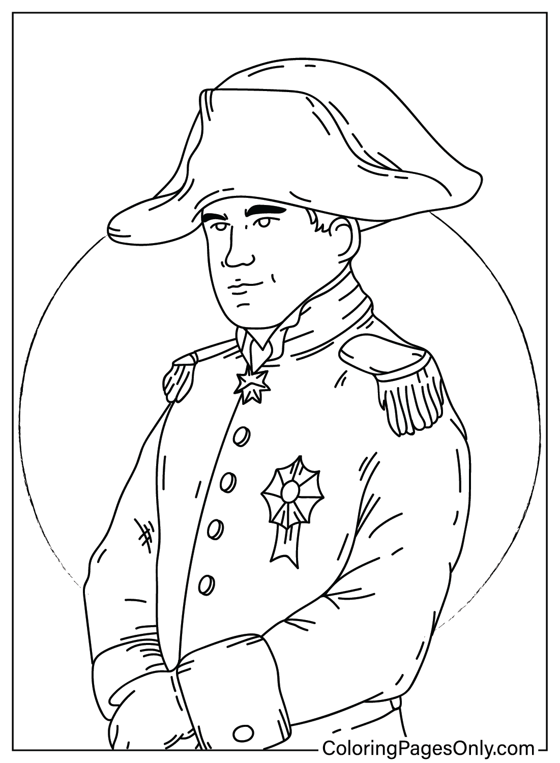 Dibujo para colorear Napoleón Bonaparte de Napoleón Bonaparte