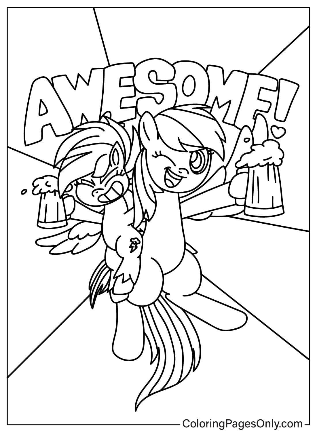 Desenhos Para Colorir My Little Pony Rainbow Dash Infoupdate