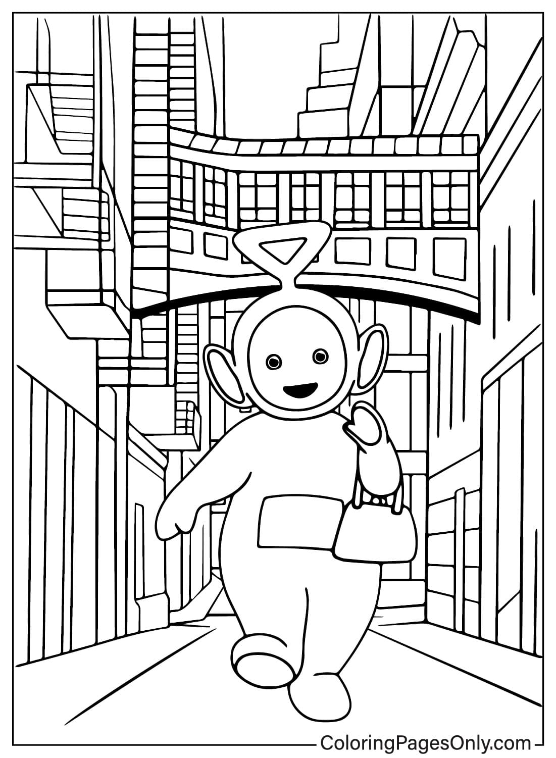 Coloring Page Tinky-Winky from Teletubbies - WildBrain