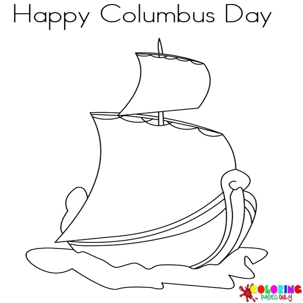 Disegni da colorare per il giorno di Colombo
