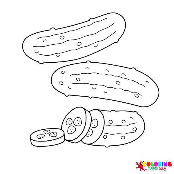 Cucumber Coloring Pages