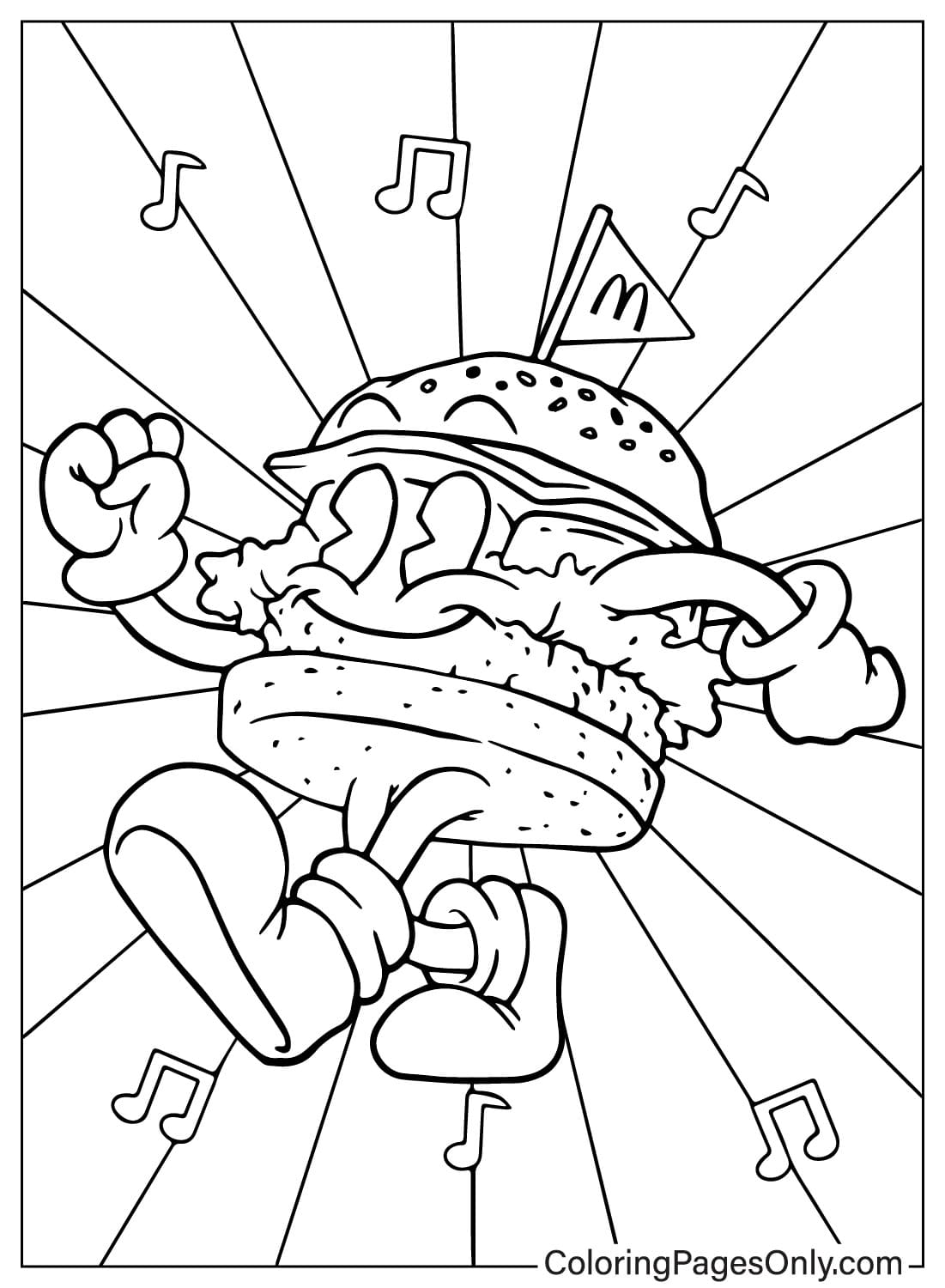 Cute McDonalds Coloring Page from McDonald's