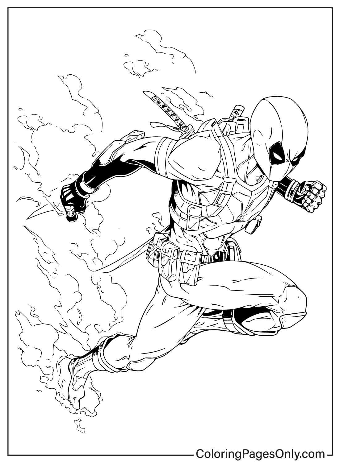 Deadpool Coloring Pages to Printable