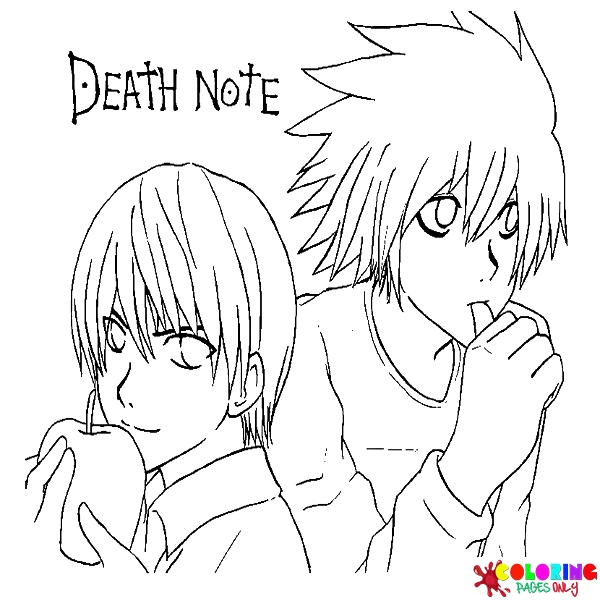 Death Note Characters Coloring Pages