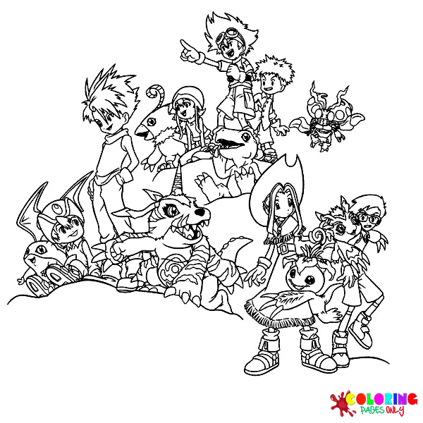 Digimon Coloring Pages