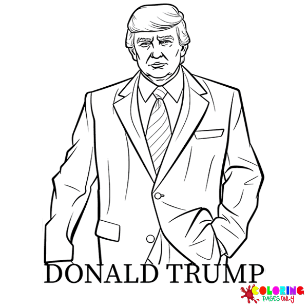 Coloriage Donald Trump