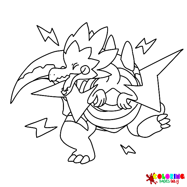 Dracozolt Coloring Pages