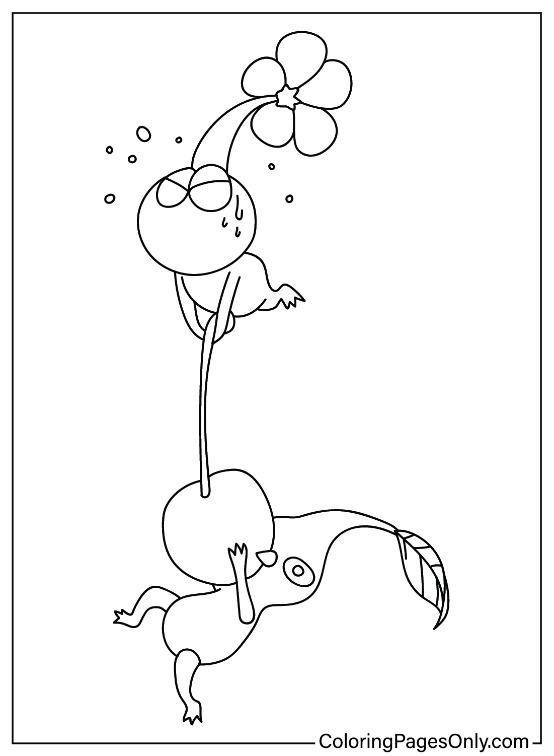 Drawing Pikmin Coloring Page from Pikmin