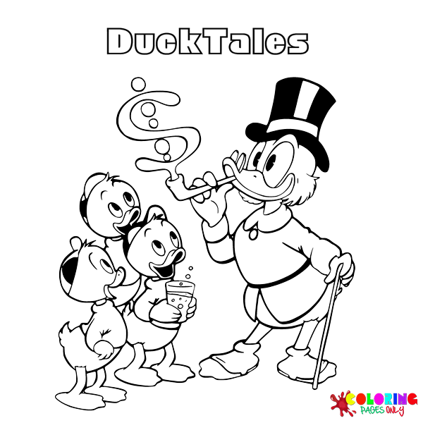DuckTales 着色页