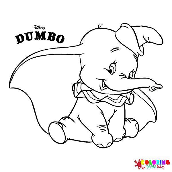 Páginas para Colorir Dumbo
