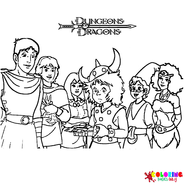 Disegni da colorare di Dungeons & Dragons