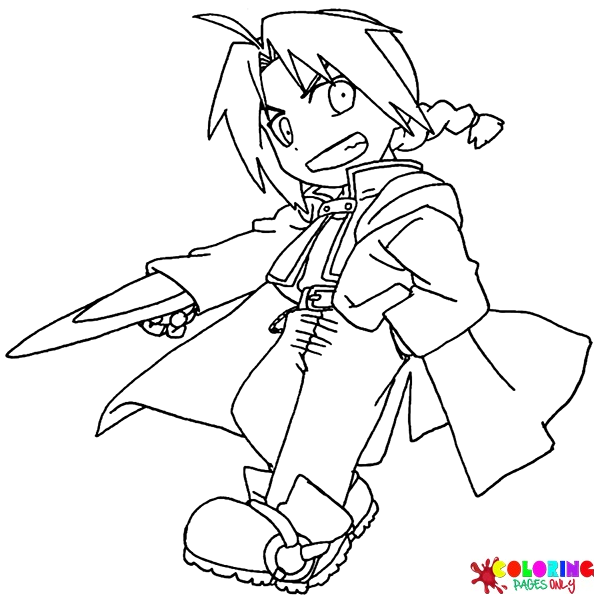 Edward Elric Coloring Pages