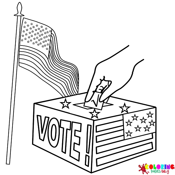 Election Day Coloring Pages