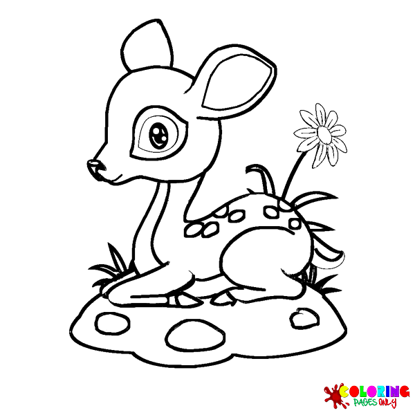 Fawn Coloring Pages