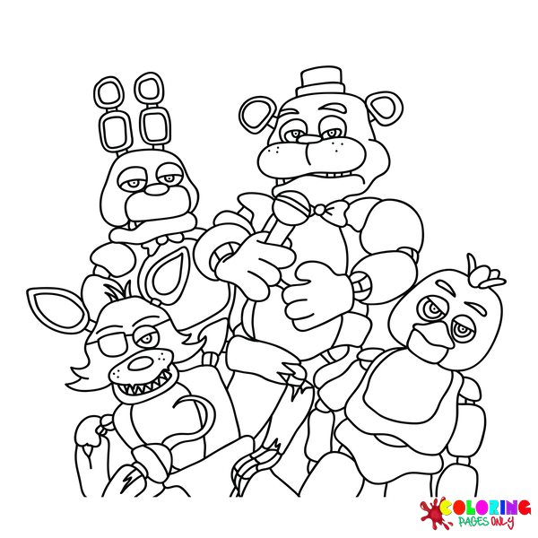 Five Nights At Freddy's 2 Coloring Pages