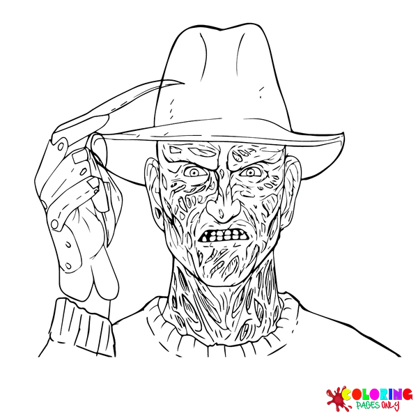 Desenhos para colorir Freddy Krueger