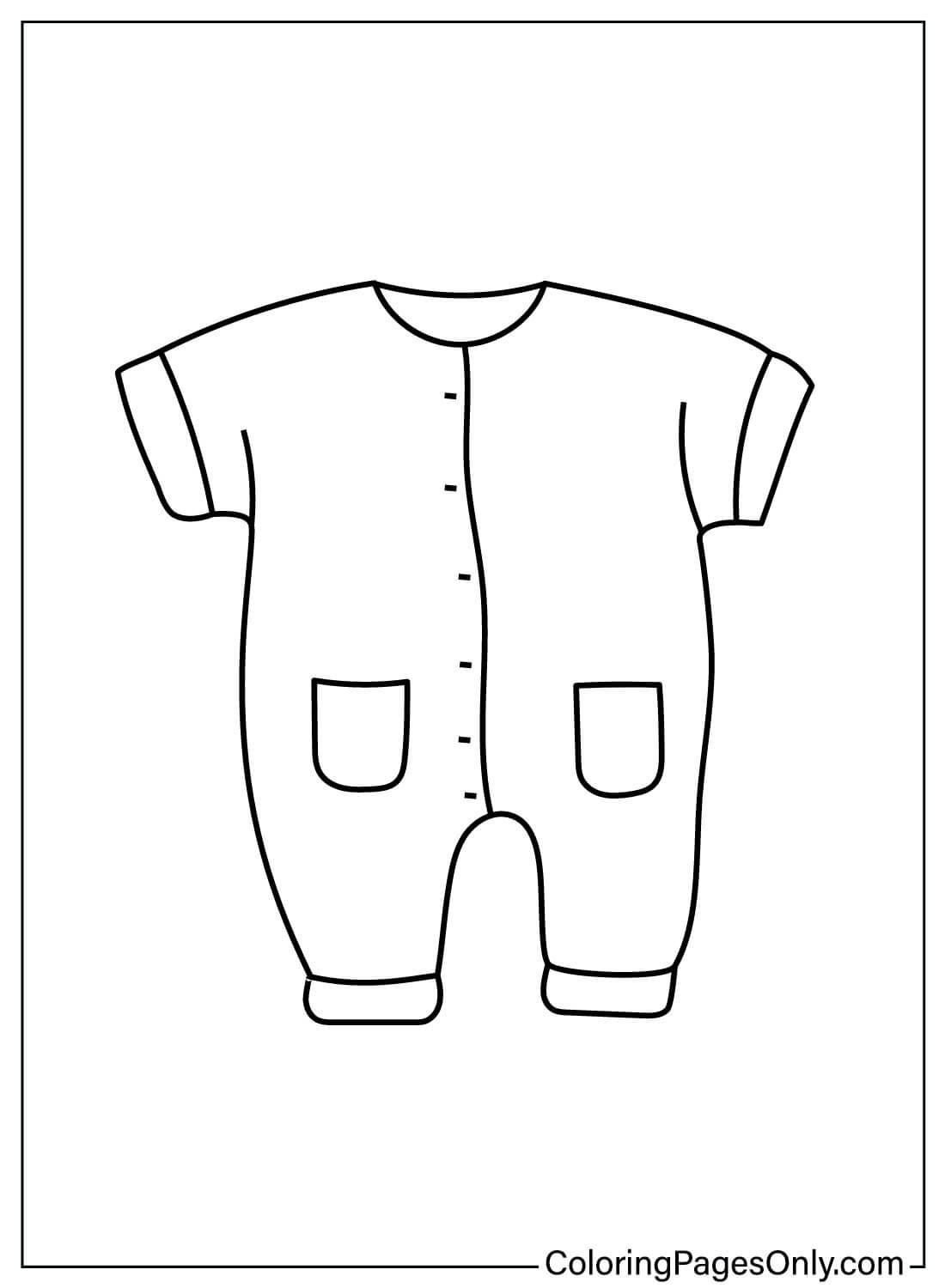 Free Baby Clothes Coloring Page from Baby Clothes