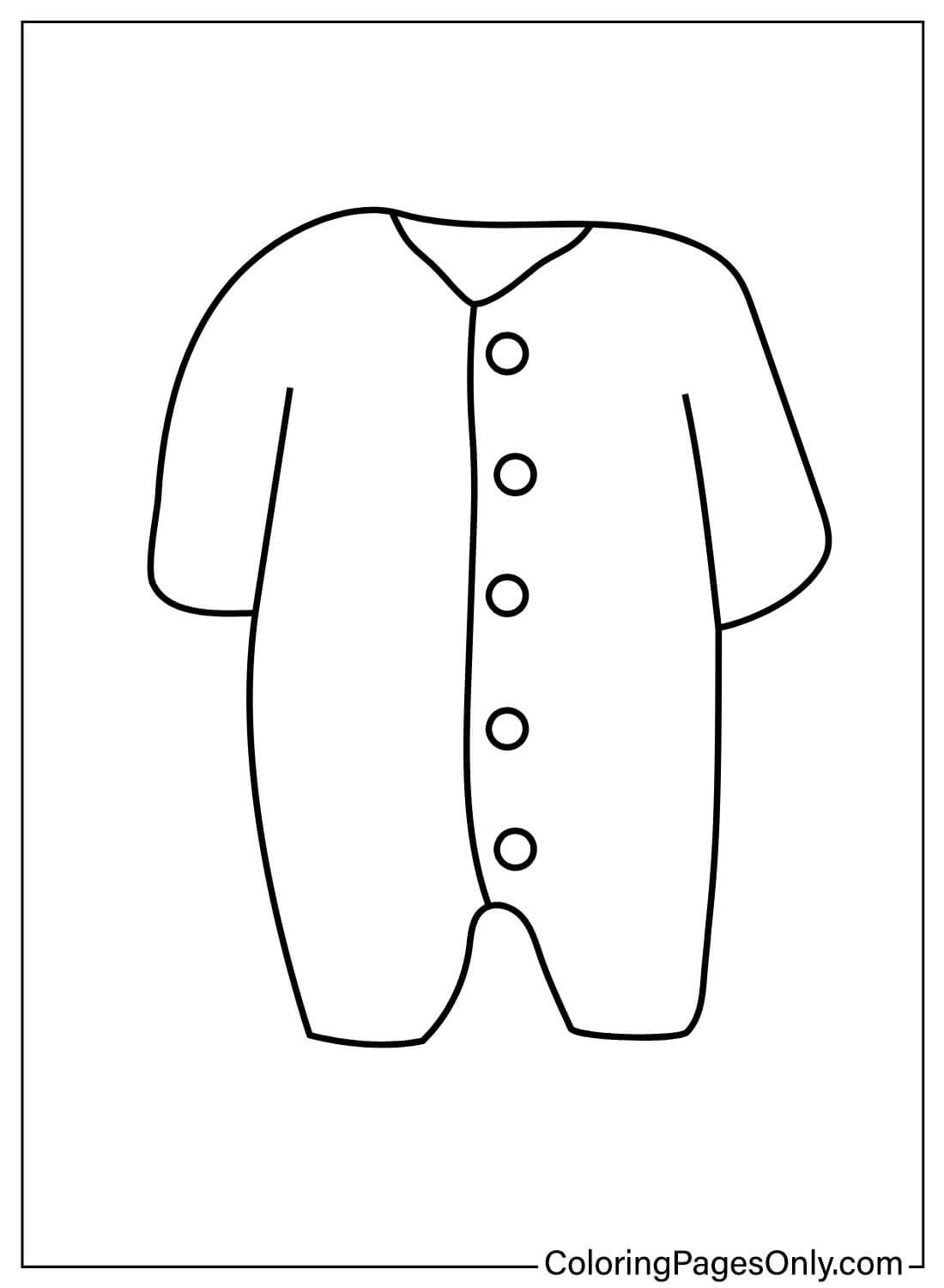 Free Baby Clothes Coloring Pages from Baby Clothes