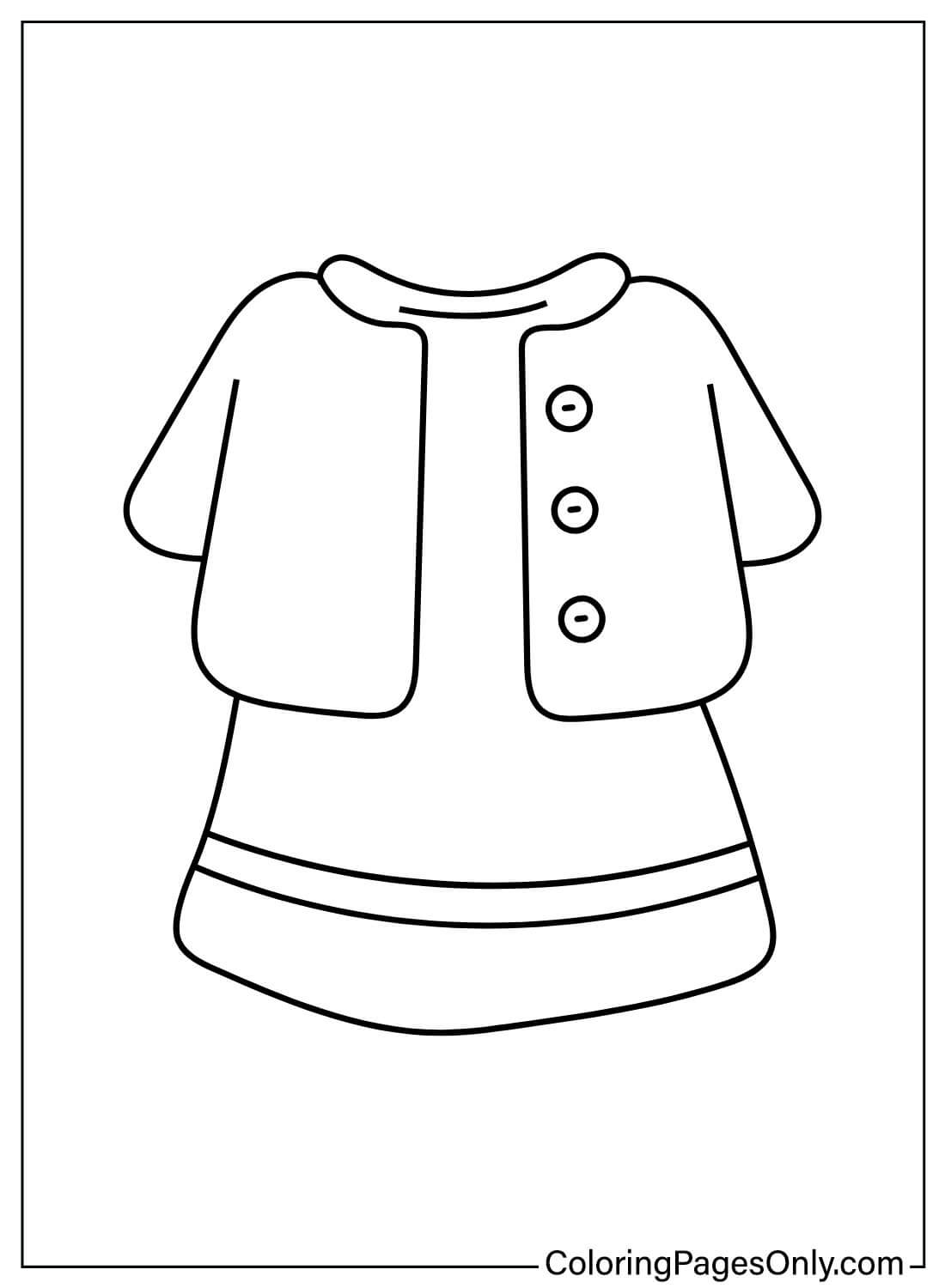 Gratis kleurenpagina babykleding van Babykleding