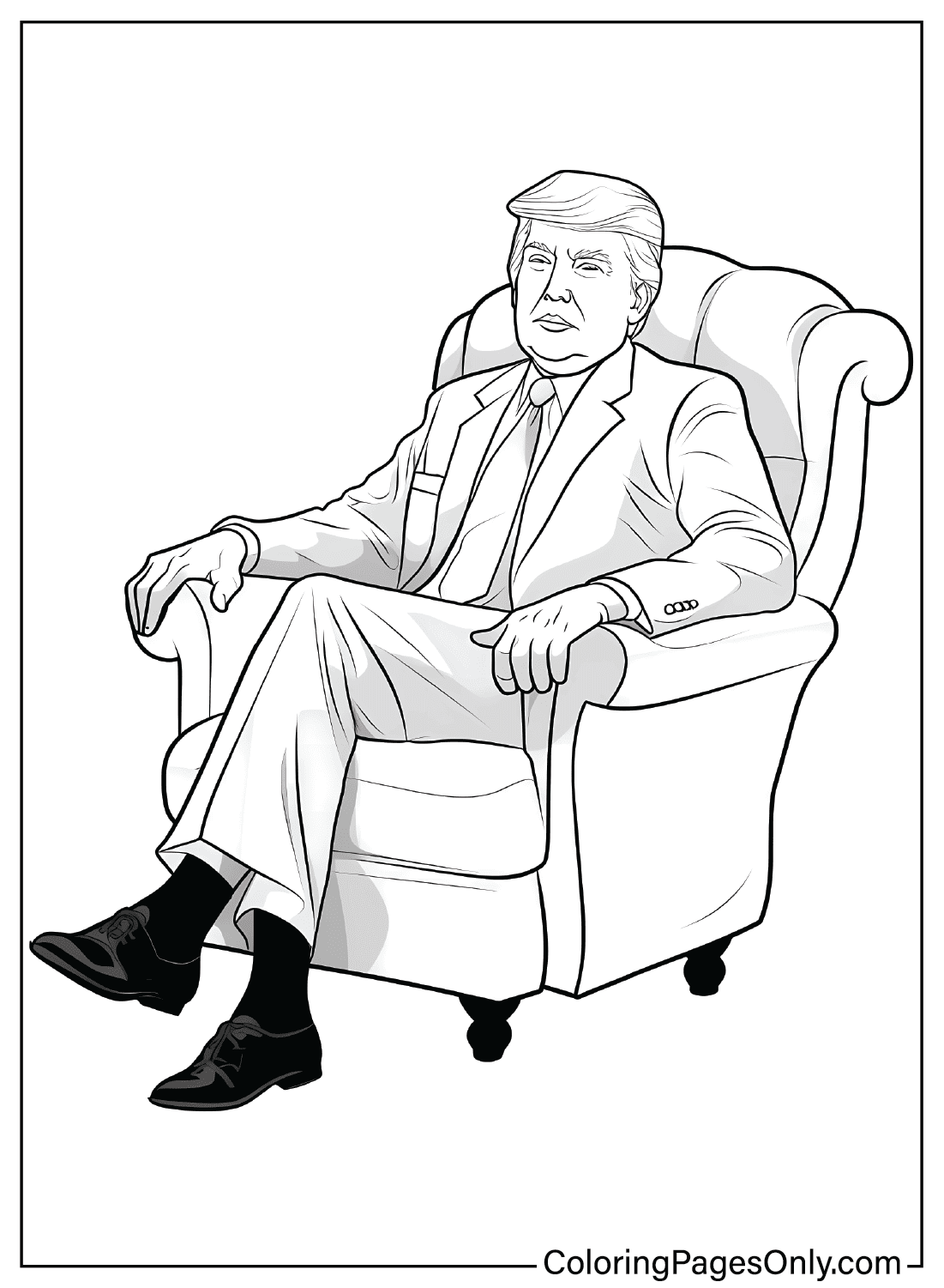 Free Donald Trump Coloring Page from Donald Trump