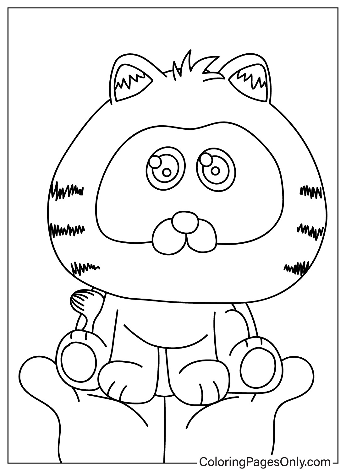Pagina da colorare di Garfield gratuita da stampare da Garfield