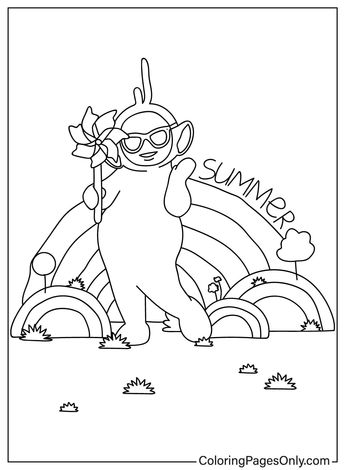 Free Laa-Laa Coloring Page from Teletubbies - WildBrain