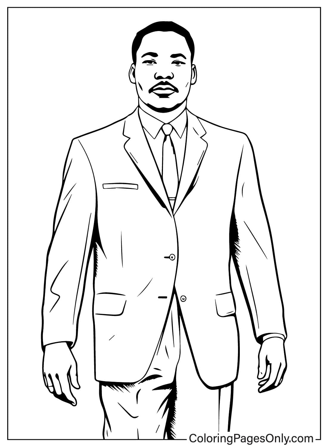 Free Martin Luther King Coloring Page