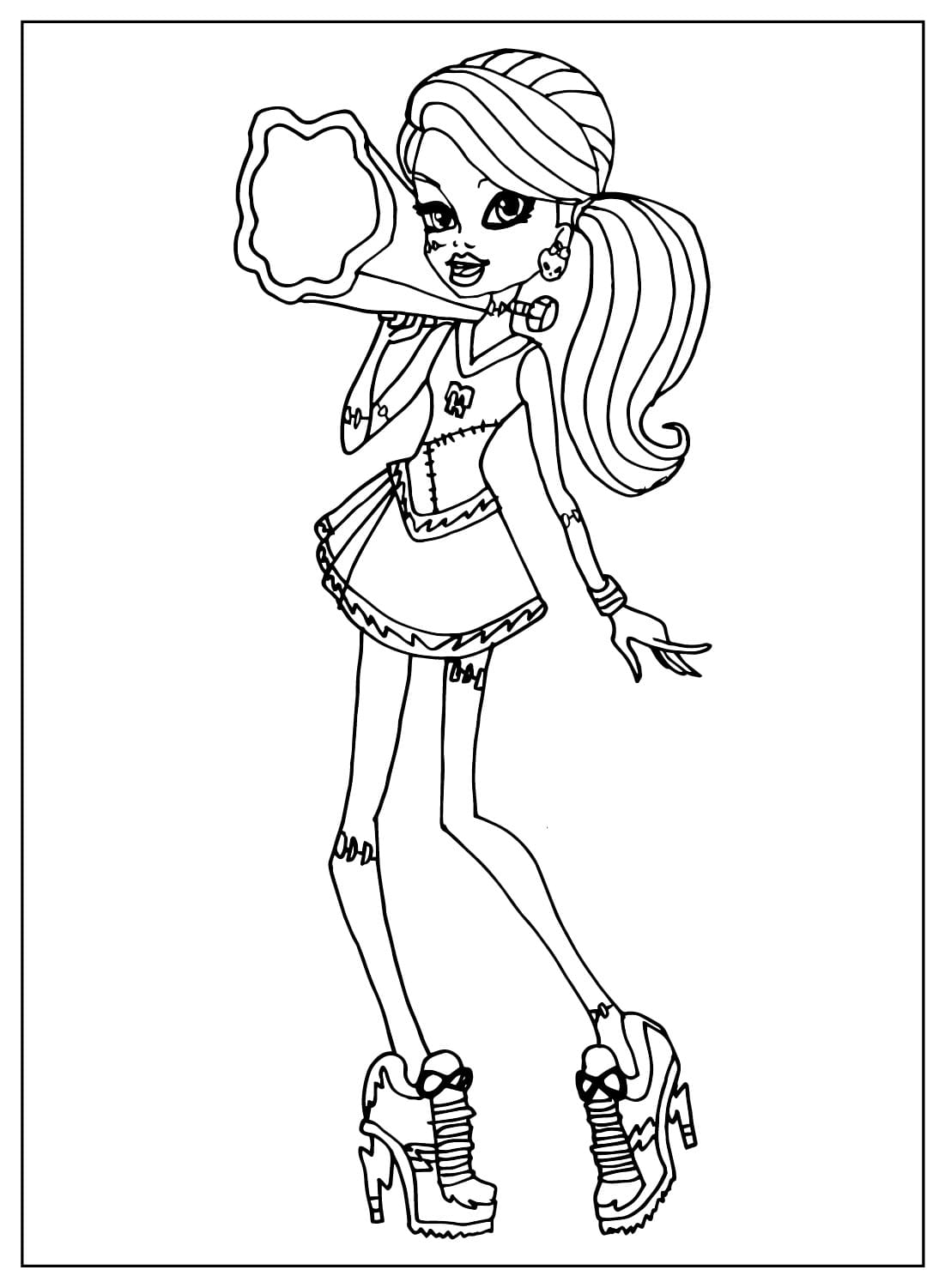 Free Monster High Coloring Page from Monster High
