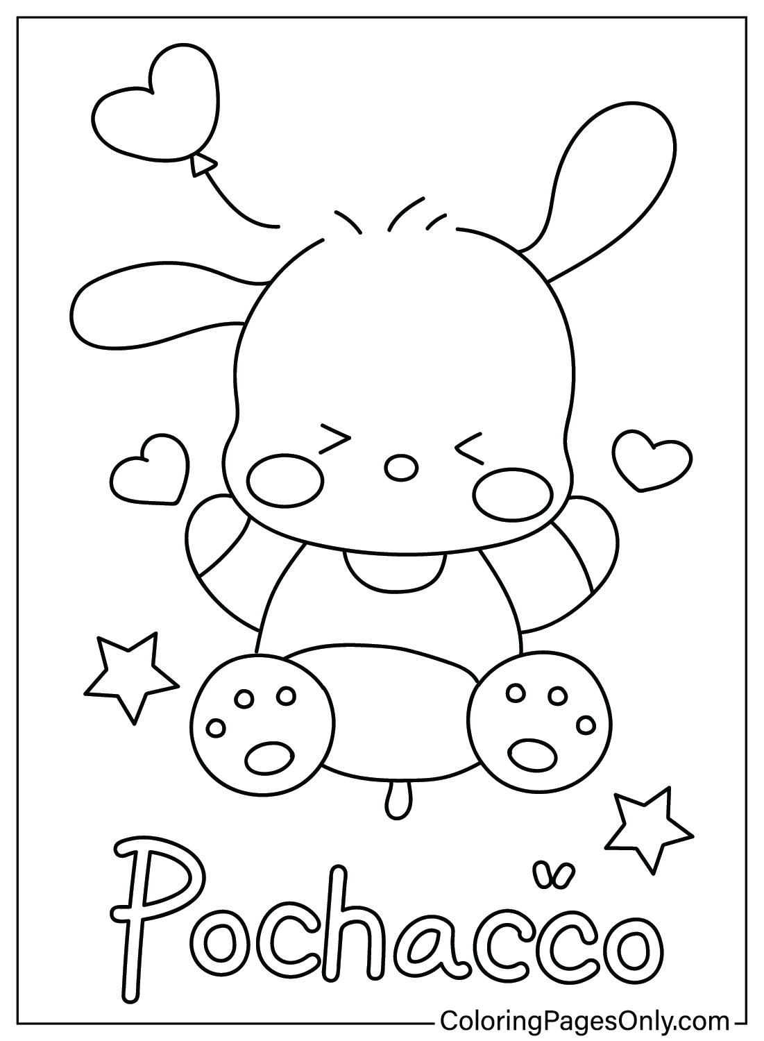 Pochacco Coloring Pages - Free Printable Coloring Pages