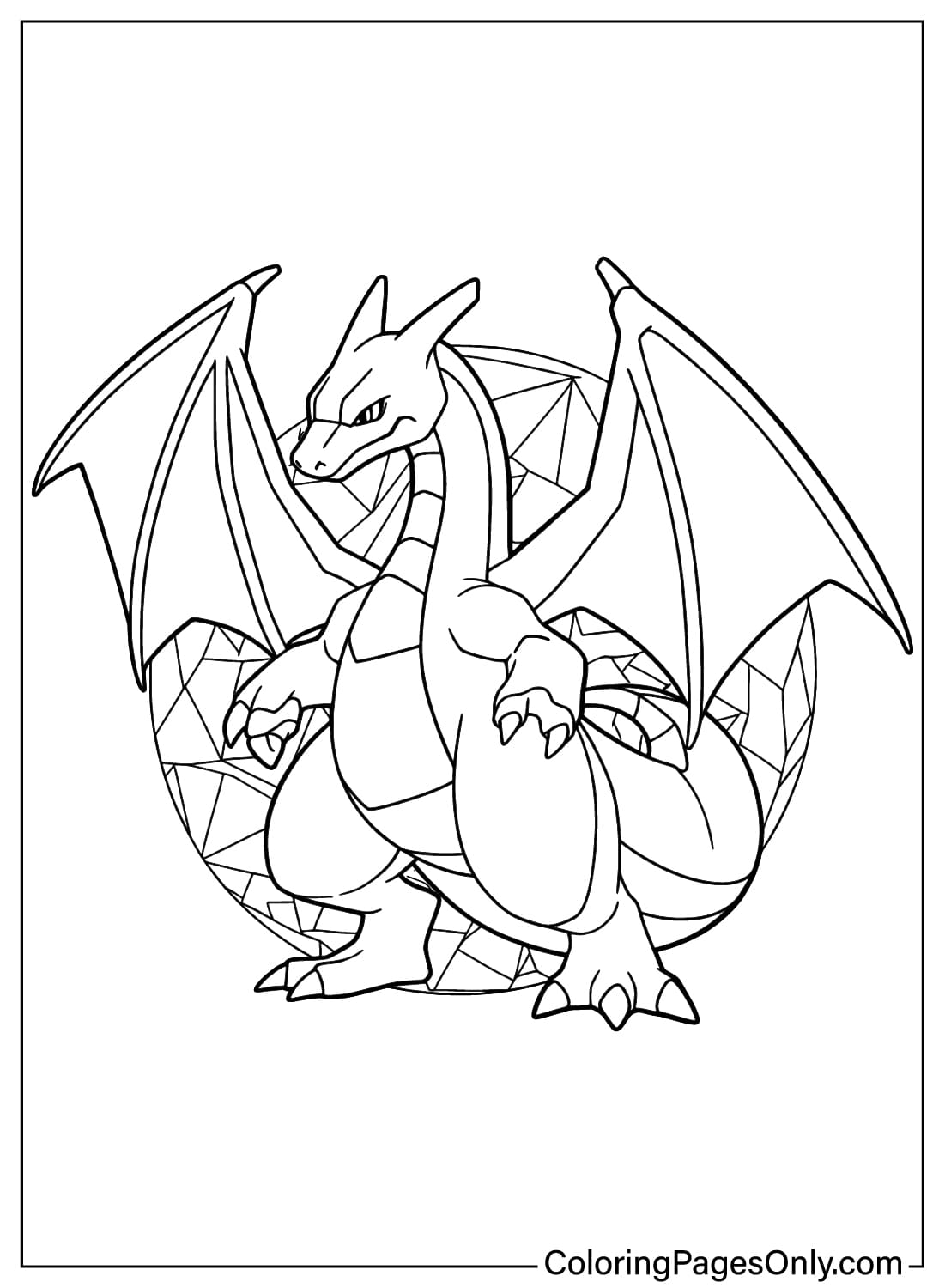 Free Printable Charizard Coloring Page