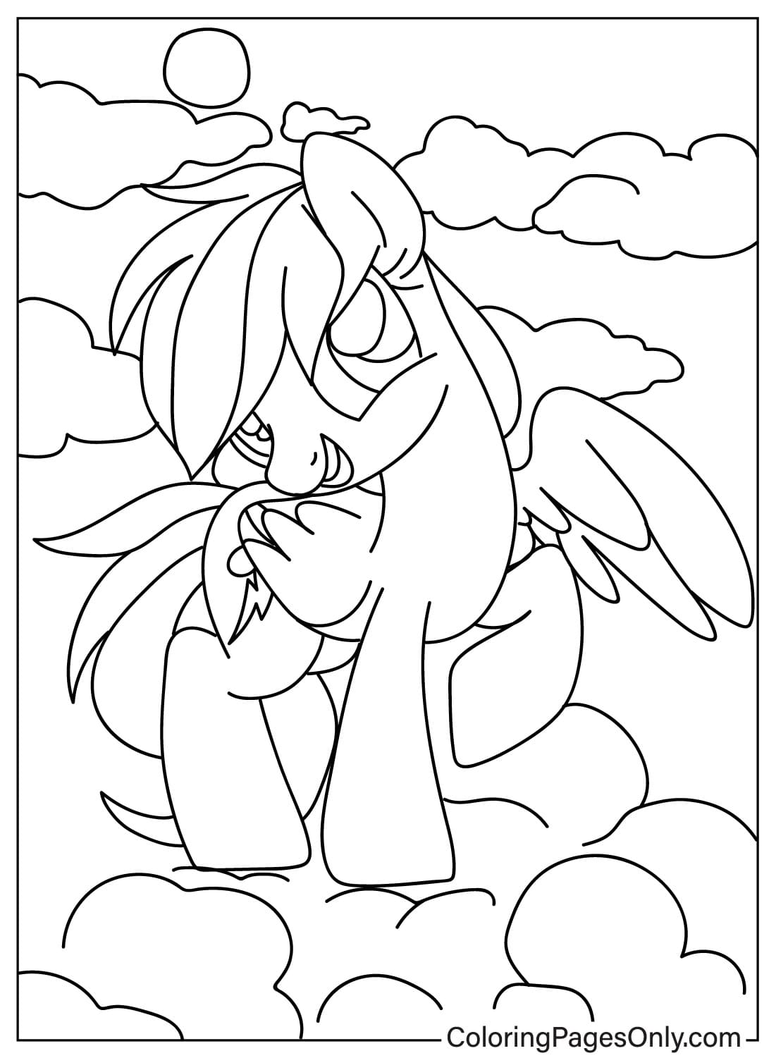 Free Rainbow Dash Coloring Page