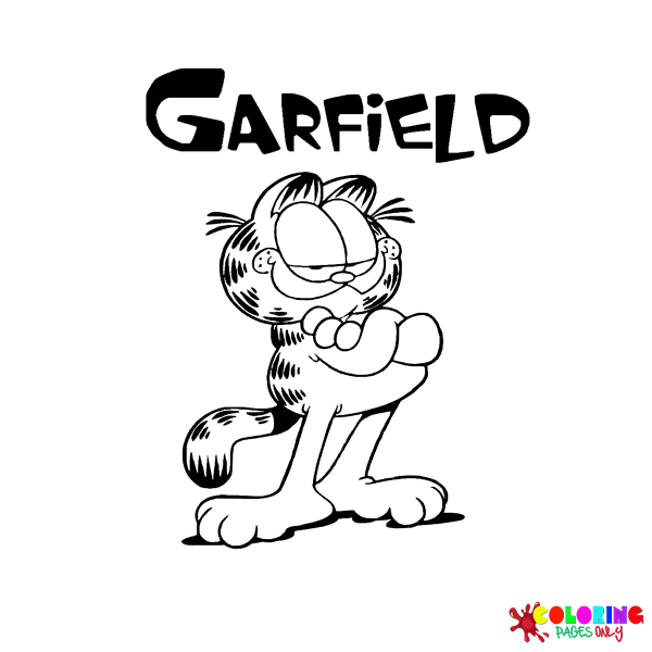Garfield Para Colorear