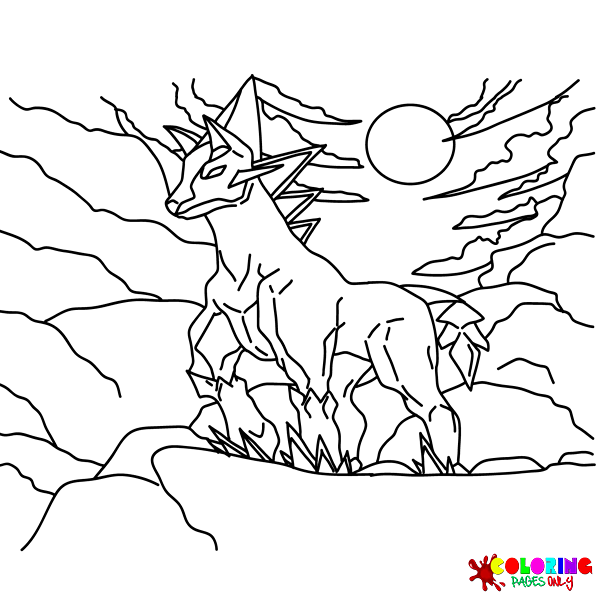 Glastrier Coloring Pages