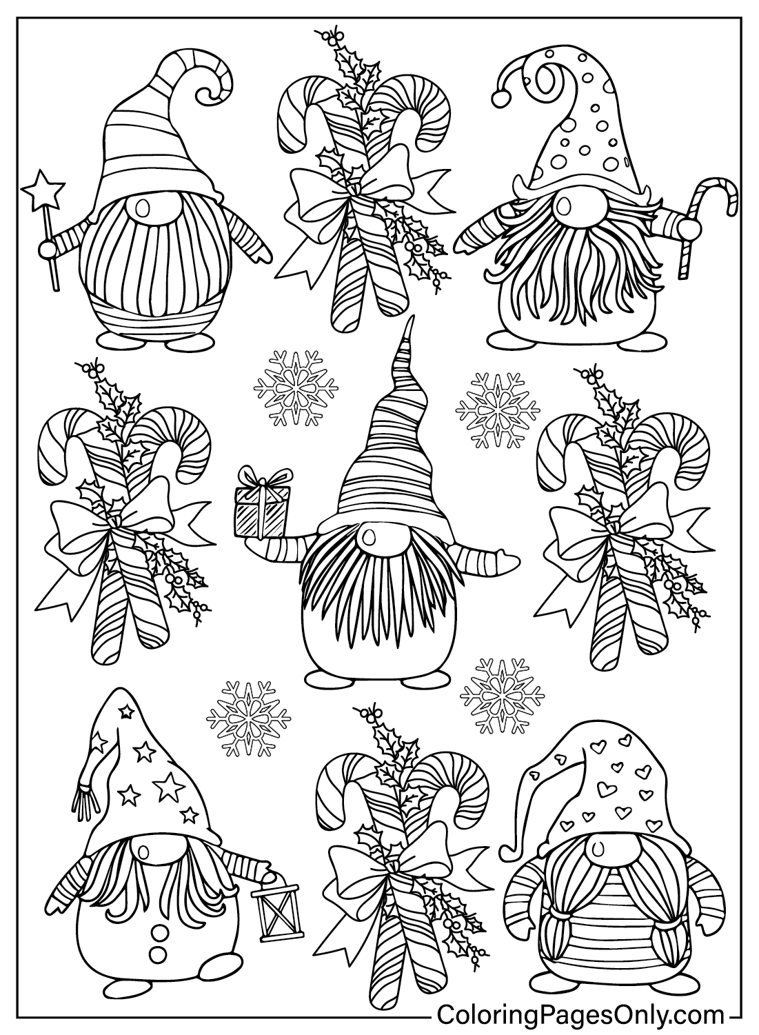 Pagina da colorare di Gnome Stampabile gratuitamente da Gnome