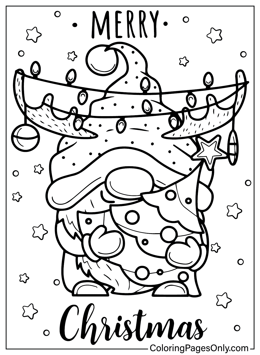 Раскраски гномов для печати из Gnome