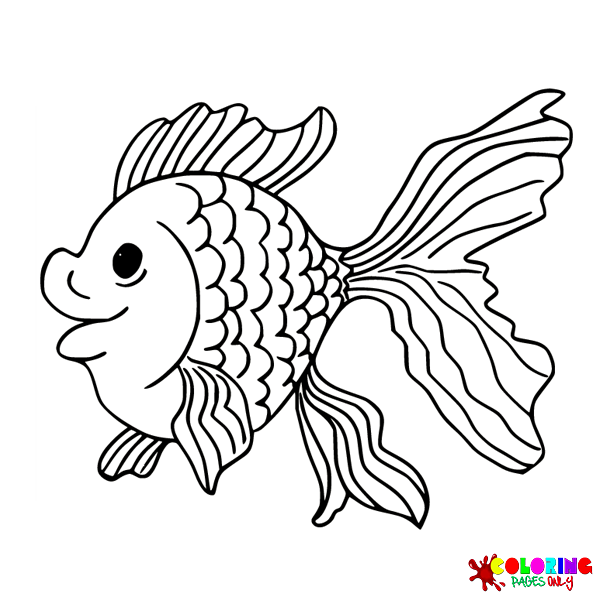 Desenhos para colorir de peixinho dourado