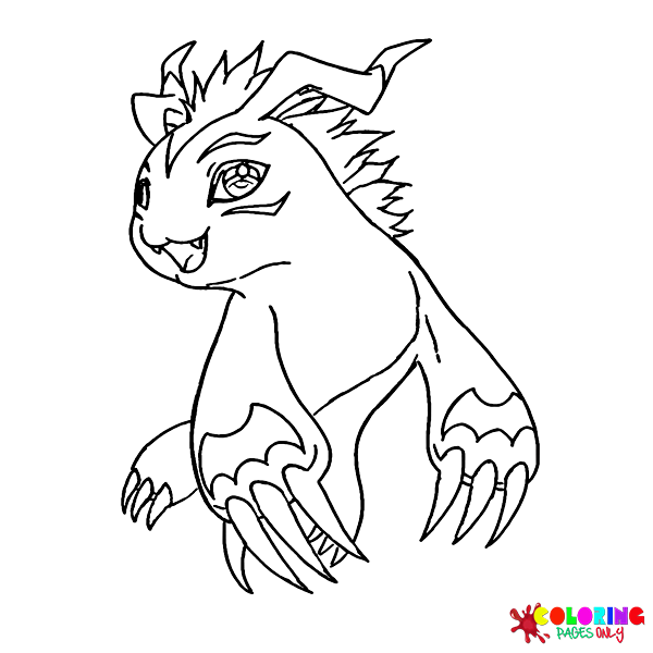 Gomamon Coloring Pages