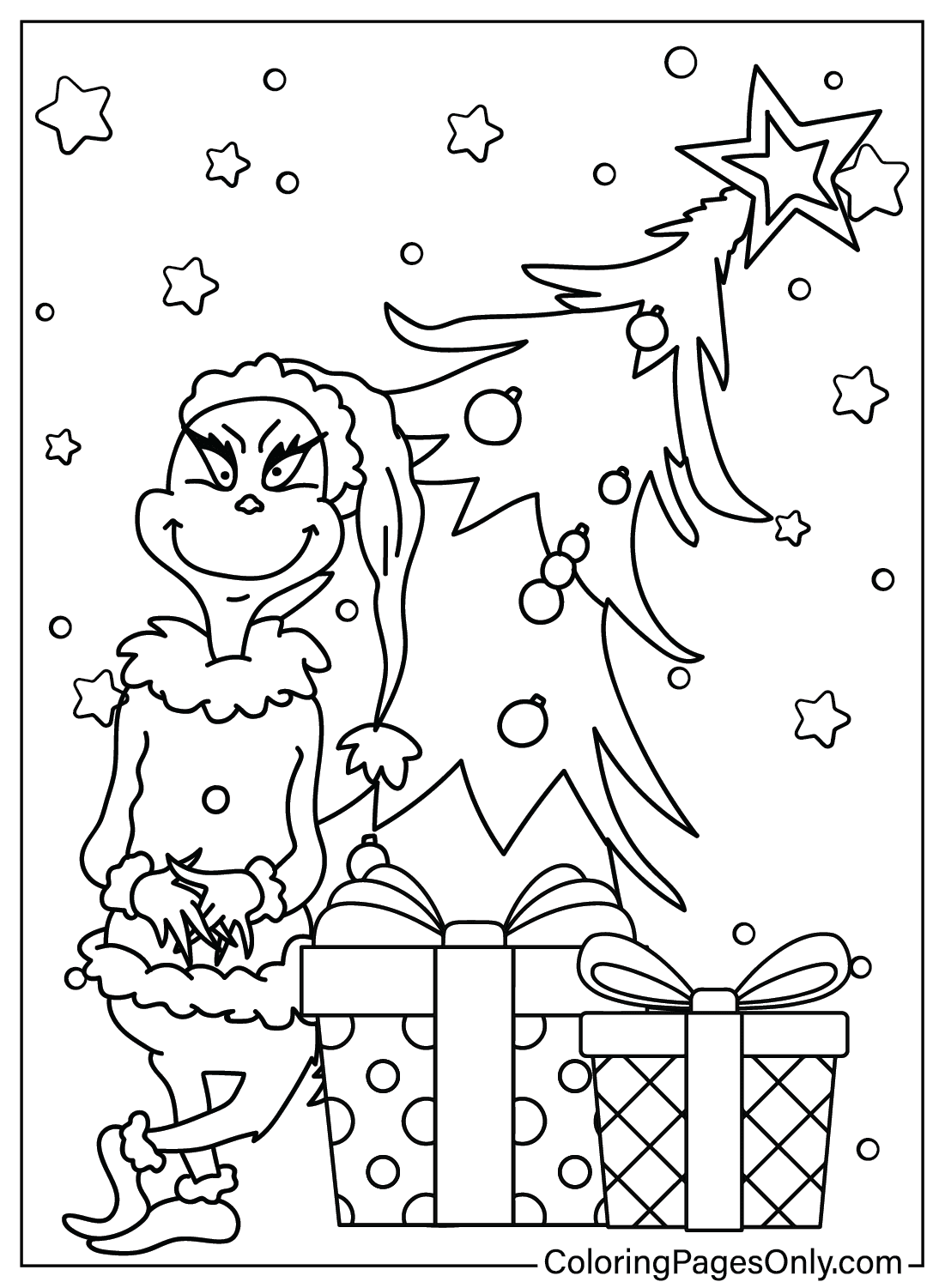 Grinch Coloring Page To Printable Grinch Coloring Page To Printable 