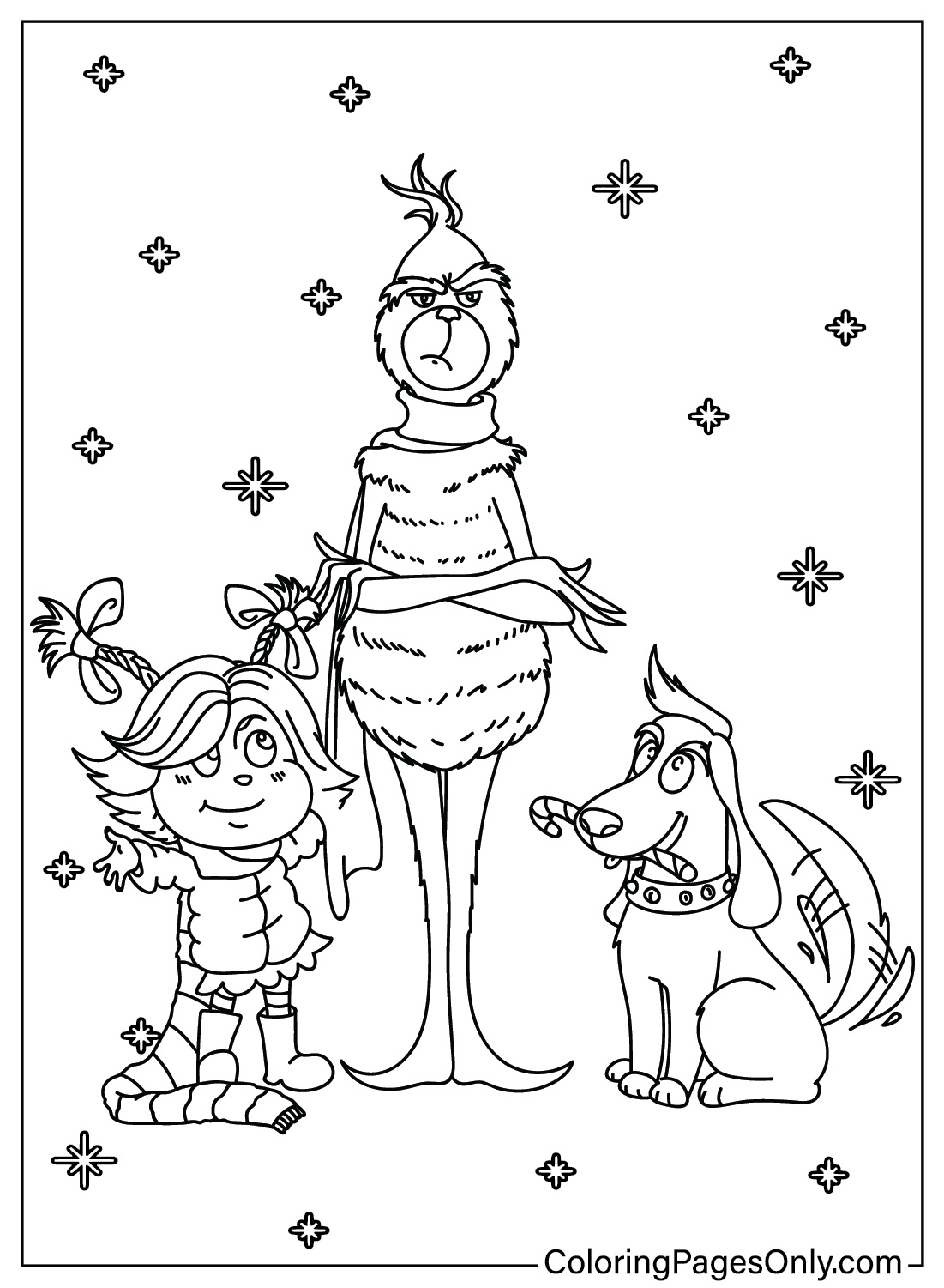 Grinch Coloring Sheet Printable One For All Grinch Coloring Sheet Printable One For All